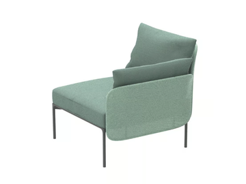 BLOOM 1202 DX/SX - Corner modular fabric armchair by Et al. - view 3
